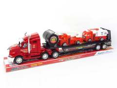Friction Truck Tow Free Wheel Fire Engine(4C)