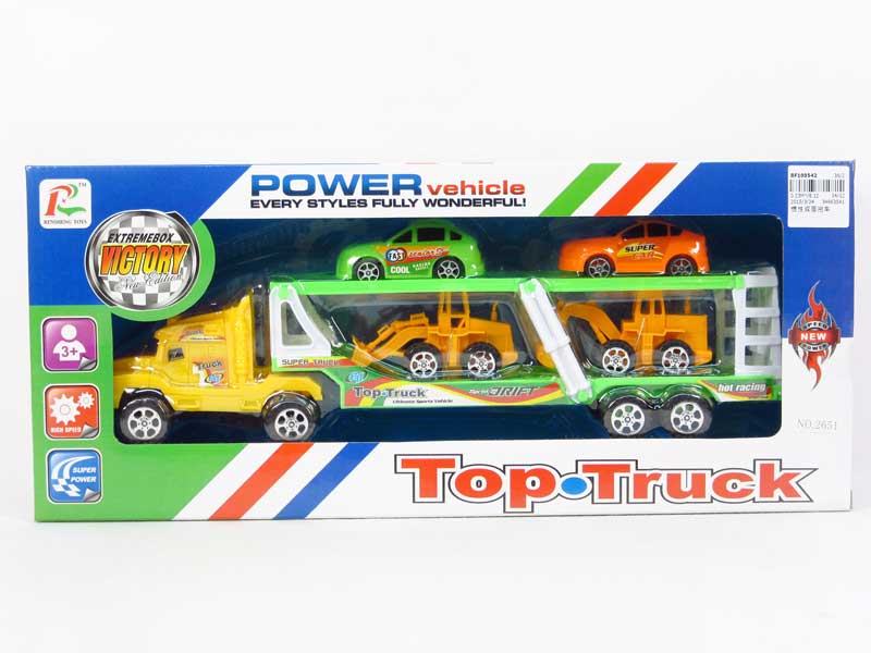 Friction Double Deck Trailer toys