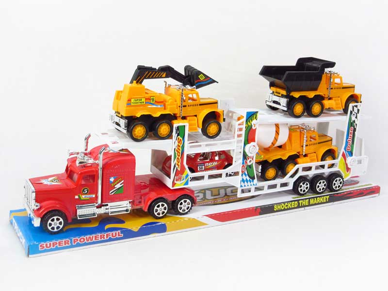 Friction Double Deck Trailer toys