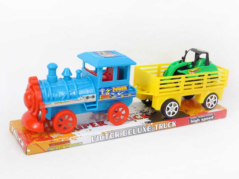 Friction Train Tow Construction Truck toys