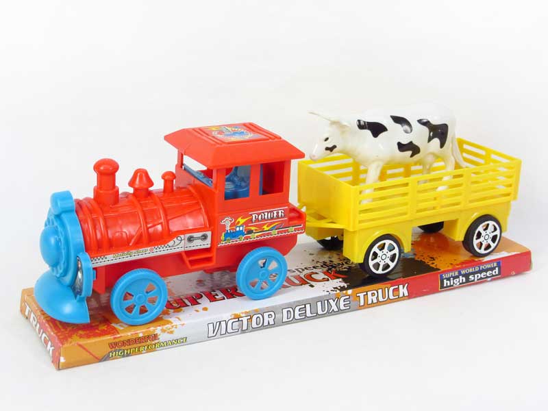 Friction Train Tow Cow toys