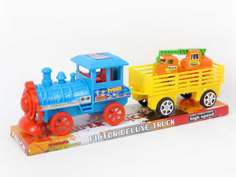 Friction Train Tow Construction Truck toys