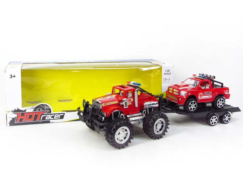 Frition Truck Tow Police Car toys
