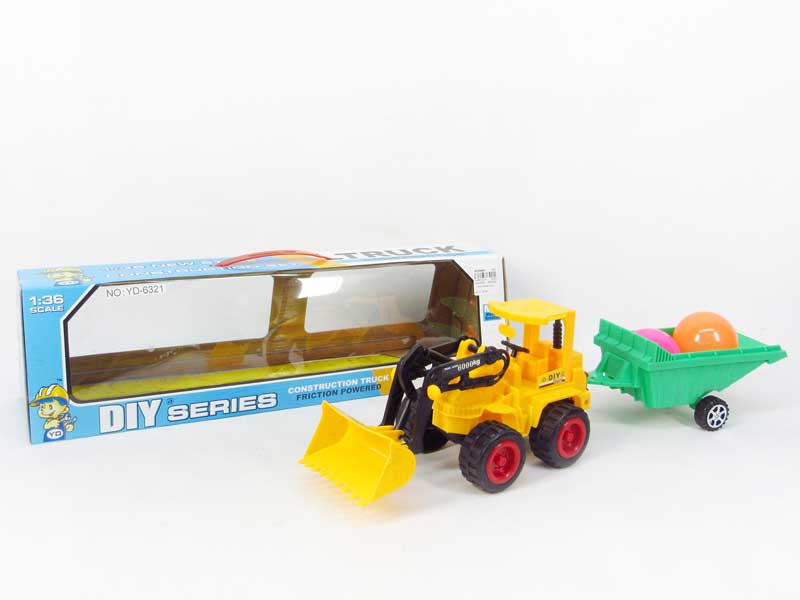 1:36 Friction Construction Truck(2S) toys