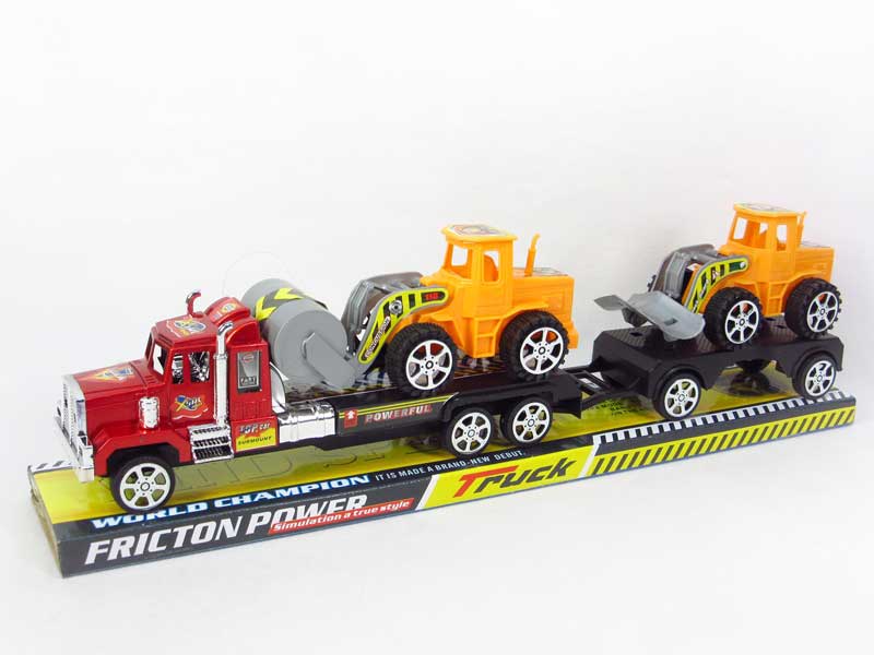 Friction Tow Free Wheel Construction Truck(2S) toys