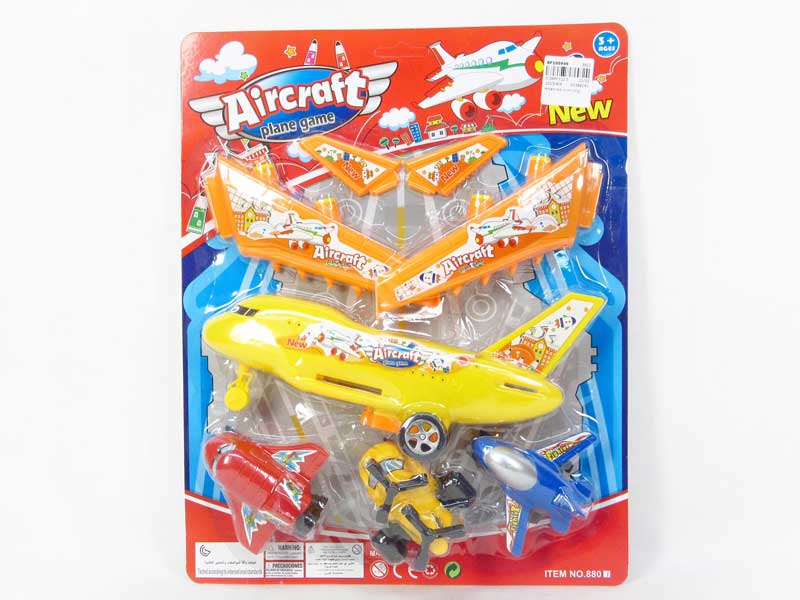 Friction Airplane & Pull Back Plane(4in1) toys