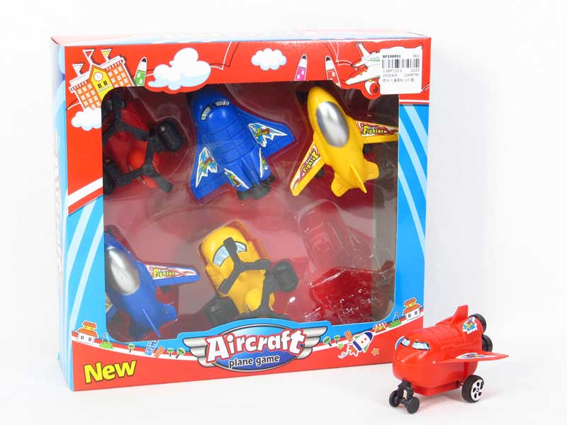 Friction Airplane(6in1) toys