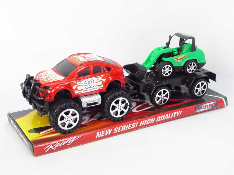 Friction Truck Tow Construction Truck(4S) toys