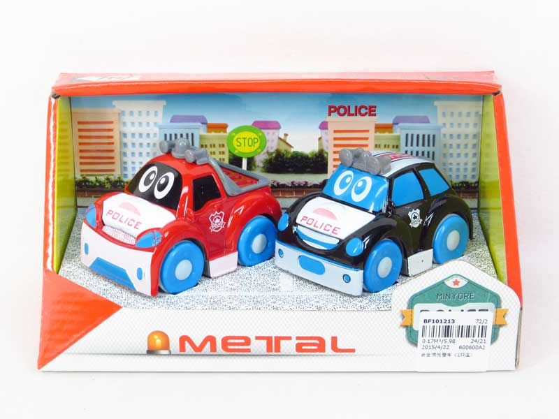 Die Cast Police Car Friction(2in1) toys
