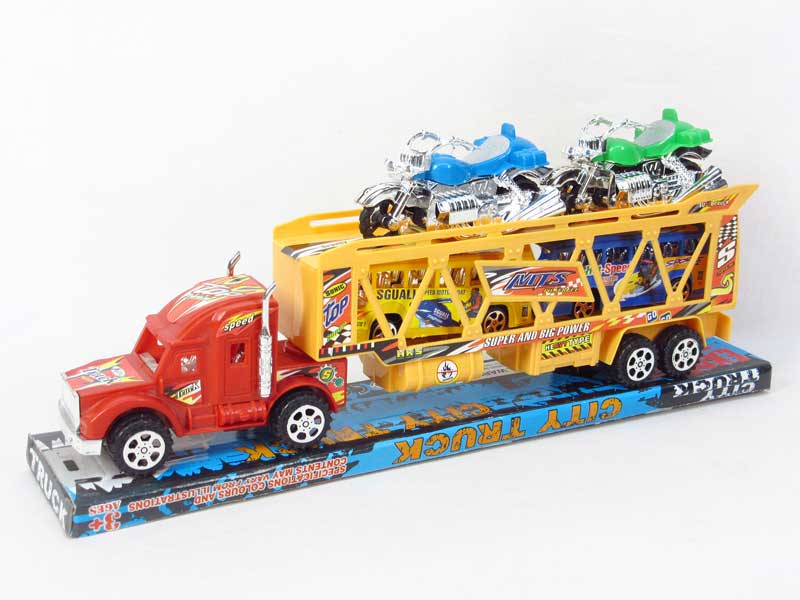 Friction Double Deck Trailer toys