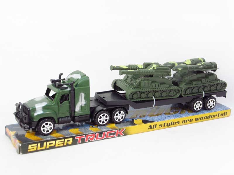 Friction Truck Tow Tank(2C) toys