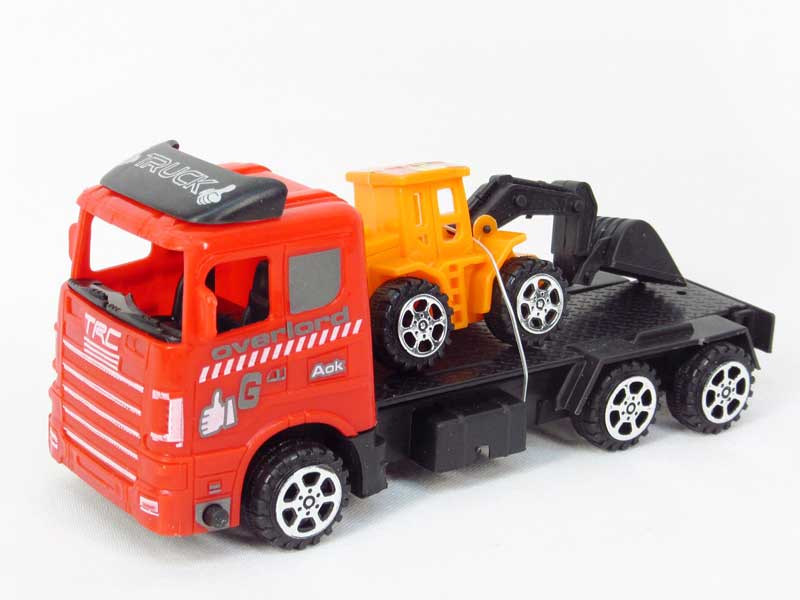 Friction Truck Tow Construction Truck(4S) toys