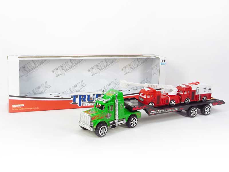 Friction Truck Tow Free Wheel Fire Engine(3C) toys