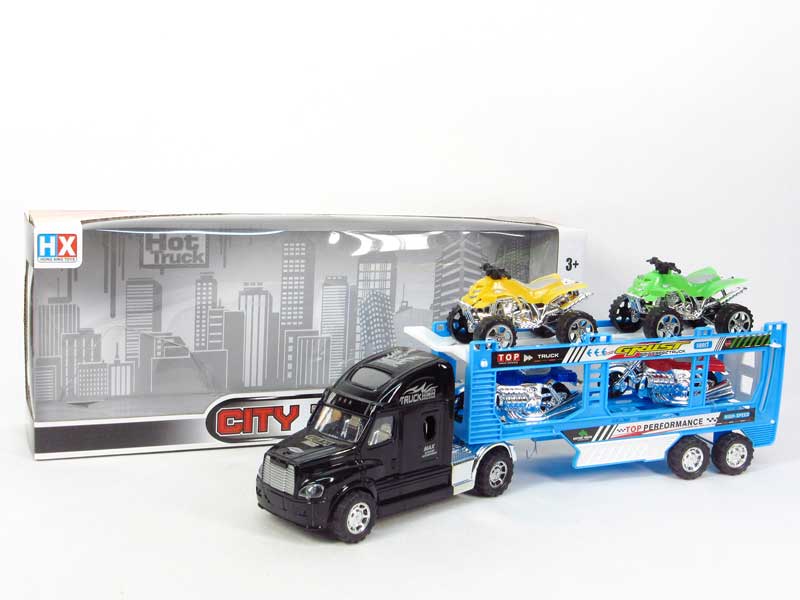 Friction Double Deck Trailer toys