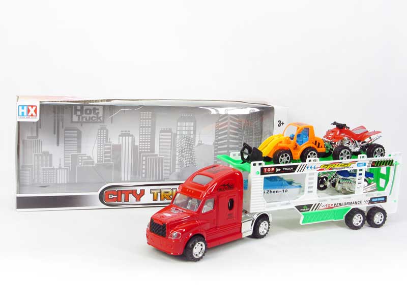 Friction Double Deck Trailer toys