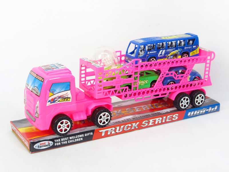 Friction Double Deck Trailer toys