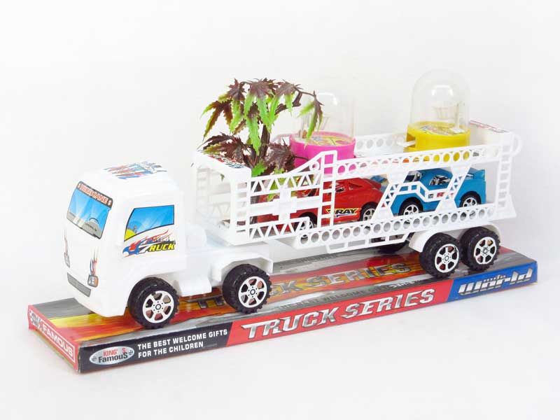 Friction Double Deck Trailer toys