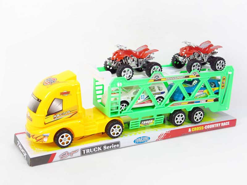 Friction Double Deck Trailer(2C) toys