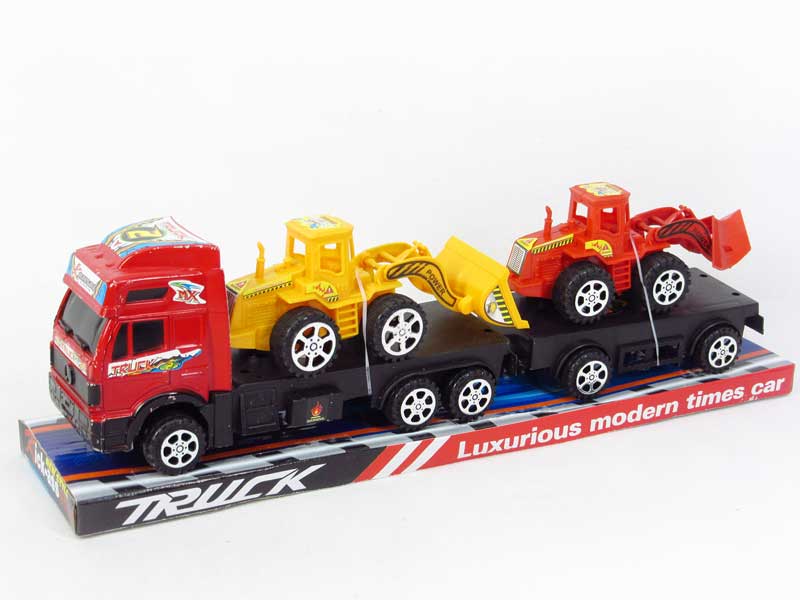 Friction Tow Free Wheel Construction Truck toys