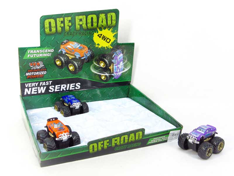 Friction Cross-country Car(12in1) toys