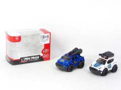 Die Cast Police Car Friction(2S)
