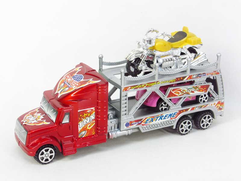 Friction Double Deck Trailer(2C) toys