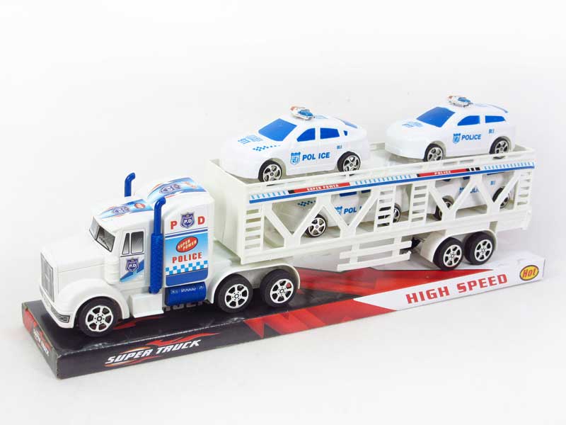 Friction Truck Tow Police(2C) toys