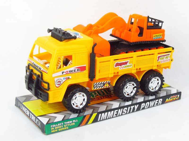 Friction Truck Tow Free Wheel Construction Truck toys