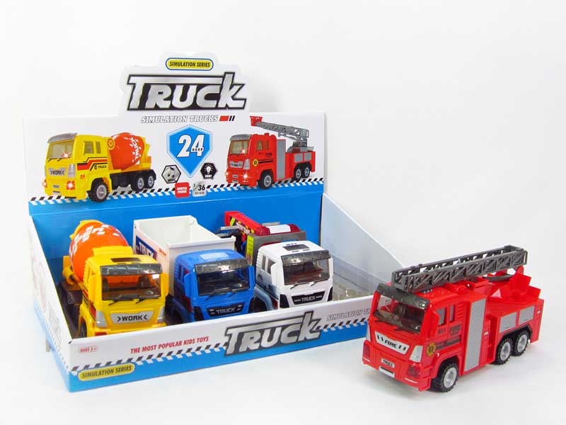 Friction Construction Truck W/L_M(4in1) toys