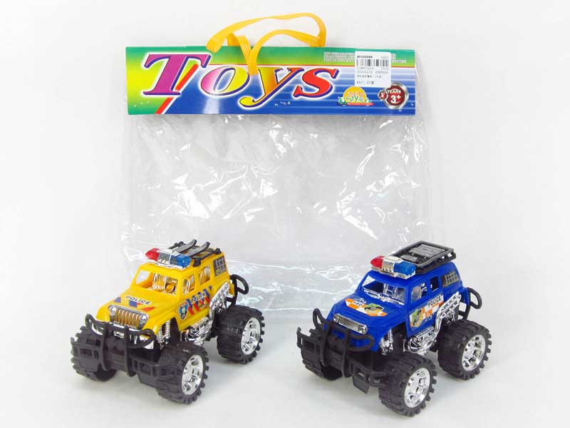 Friction Cross-country Police Car(2in1) toys
