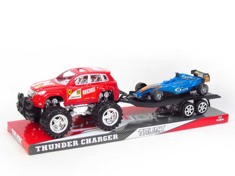 Friction Truck Tow Equuation Car toys