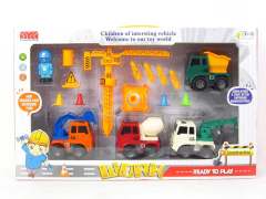 Friction Construction Car Set（4in1）