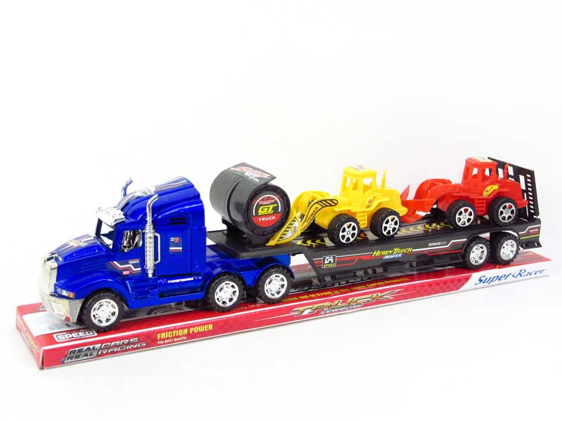 Friction Tow Free Wheel Construction Truck(4C) toys