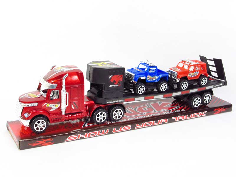 Friction Truck Tow Free Wheel Car(4C) toys