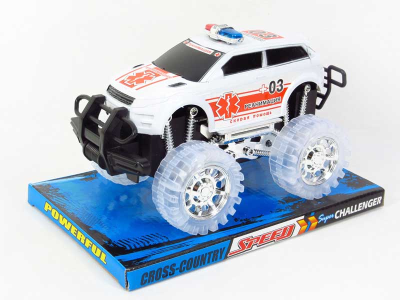 Friction Cross-country Police Car W/L_M toys