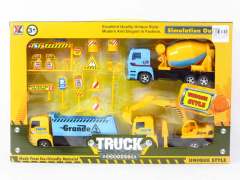 Friction Construction Truck Set(3in1)