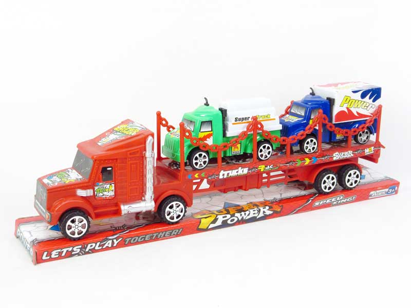 Friction Truck Tow Pull Back Construction Truck(4C) toys
