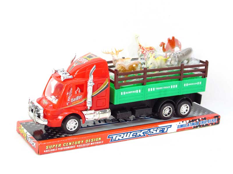Friction Truck Tow Aminals toys