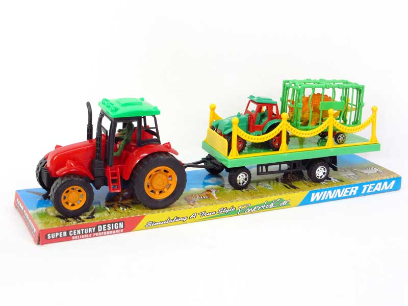 Friction Farm Truck Tow Car toys