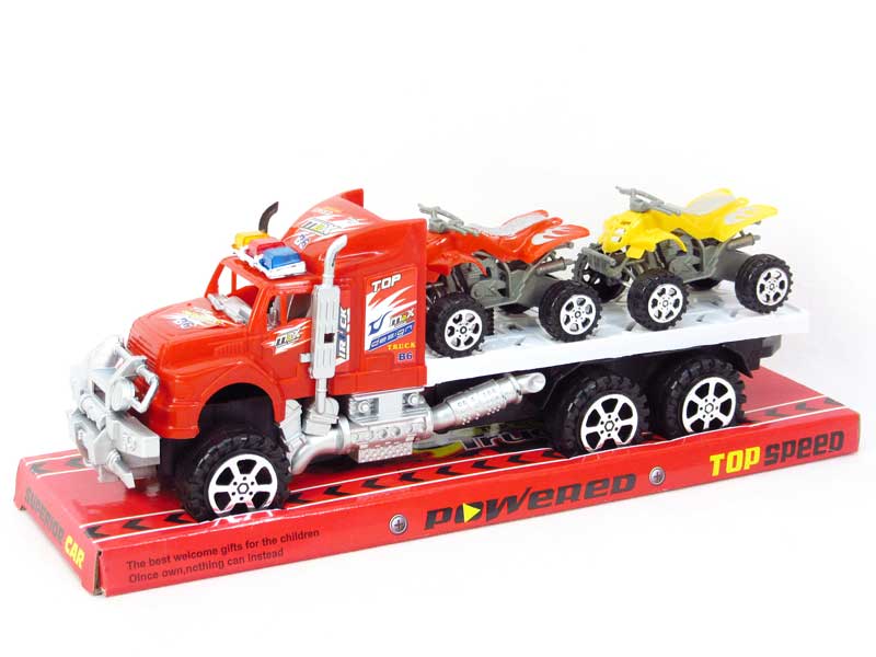 Friction Truck Tow Motorcycle(2C) toys