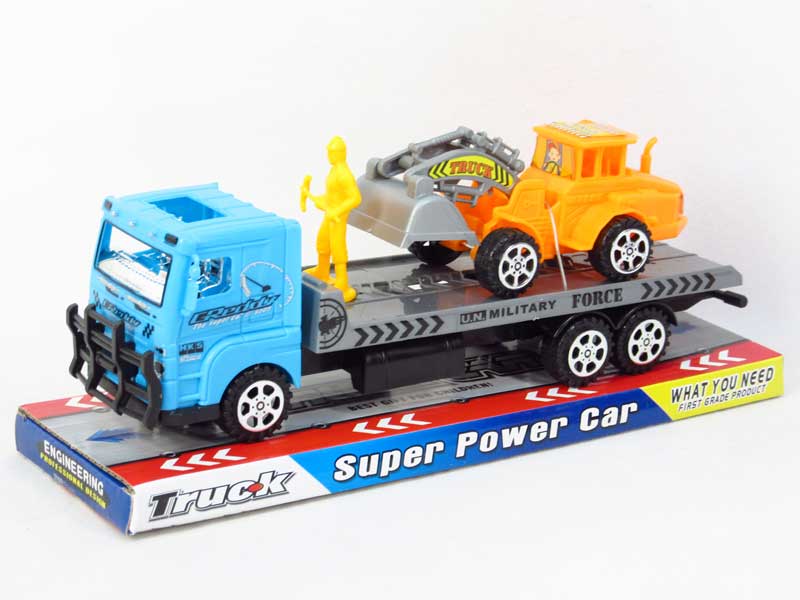Friction Truck Tow Construction Truck(2C4S) toys