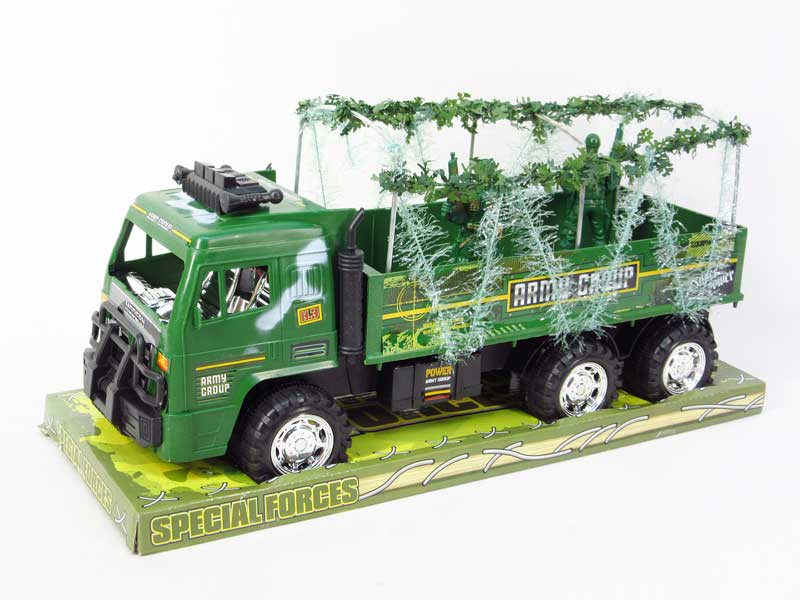Friction Military Truck Tow Soldier toys