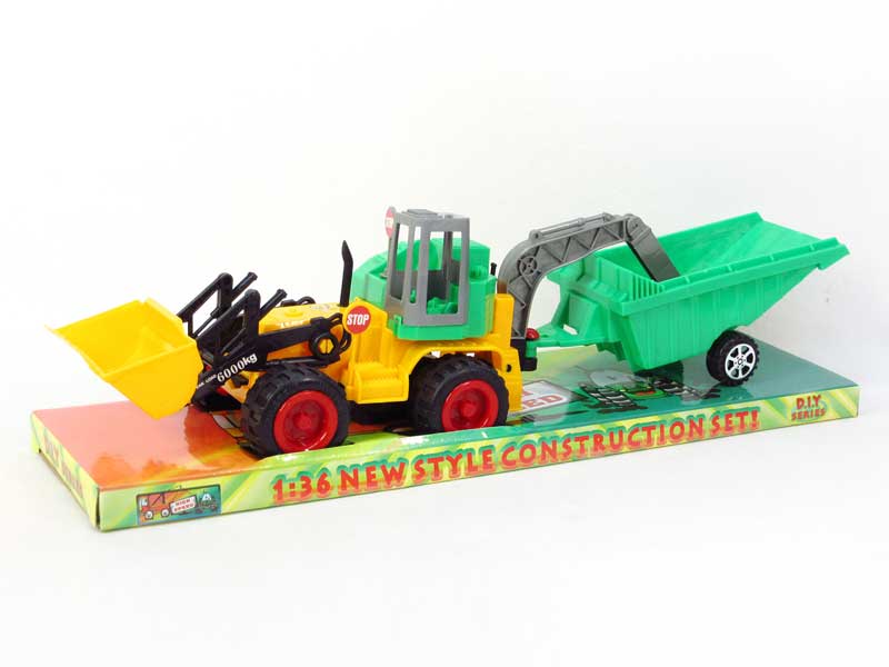 Friction Construction Car Tow Dump Truck toys