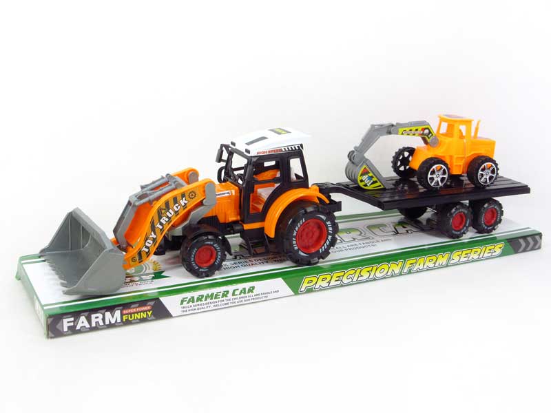 Friction Construction Truck Tow Car(2S2C) toys