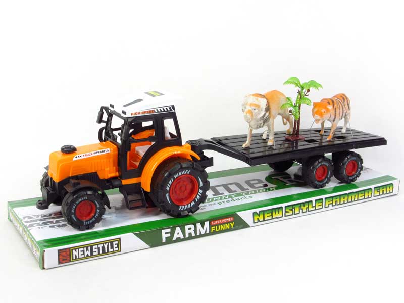Friction Farmer Truck Tow Animals(2C0 toys