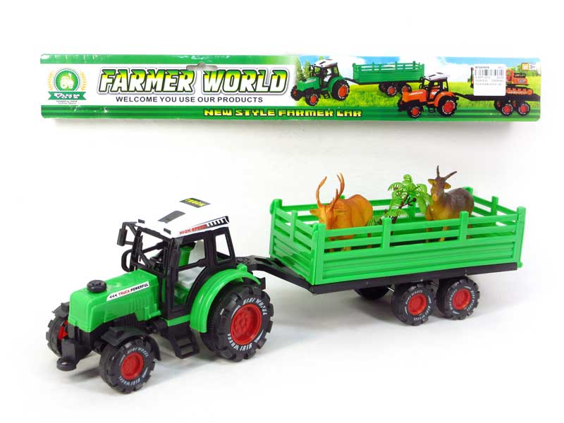 Friction Farmer Truck Tow Sleep（2C） toys