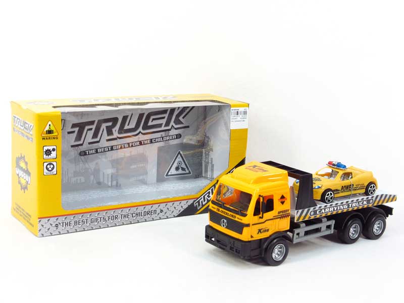 Friction Construction Truck Tow Free Wheel Police Car toys