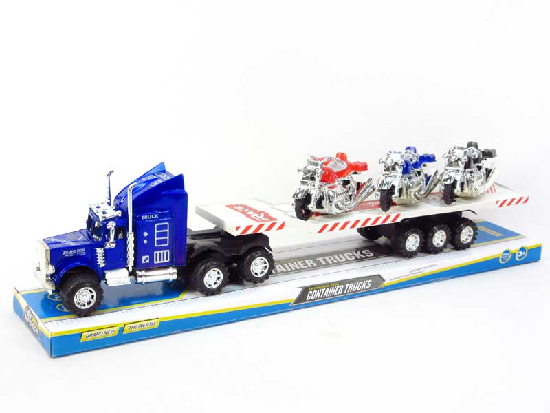 Friction Tow Truck Tow Motorcycle（2C） toys