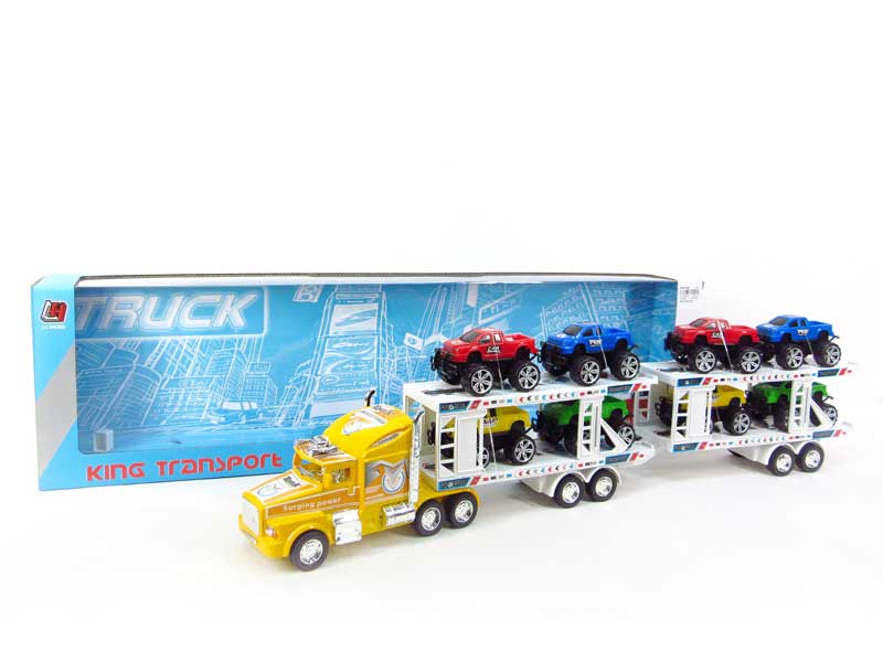 Friction Double Deck Trailer toys