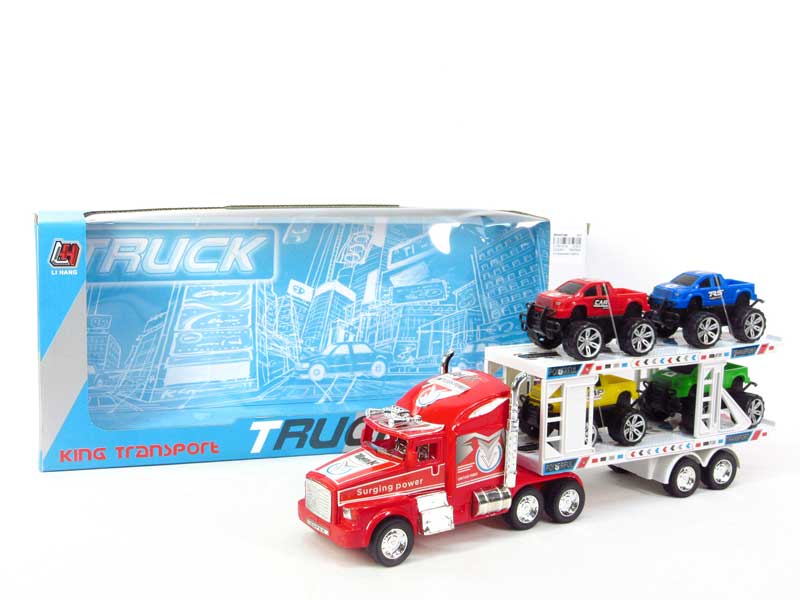 Friction Double Deck Trailer toys